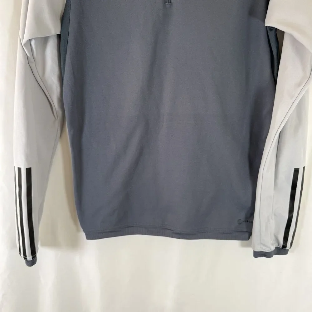 Sporting Kansas City Jacket Women's XS Grey White 1/4 Zip Pullover ADIDAS - Picture 3 of 13